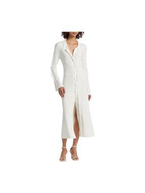 Nonchalant Label Willow Knit Body-con White Dress Size Large